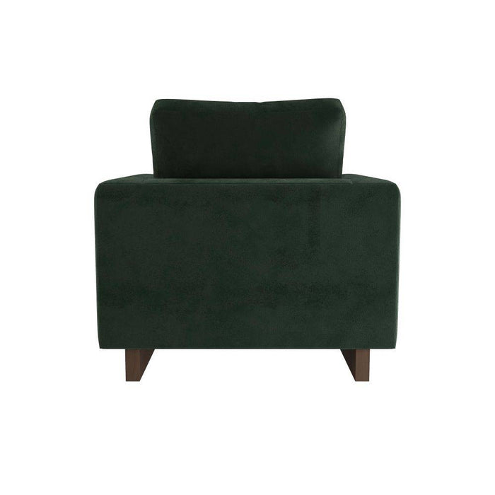 Arteriors FRU03 Chair, Forest Velvet/Dark Walnut