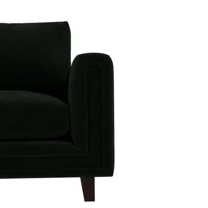 Arteriors FRU03 Chair, Forest Velvet/Dark Walnut