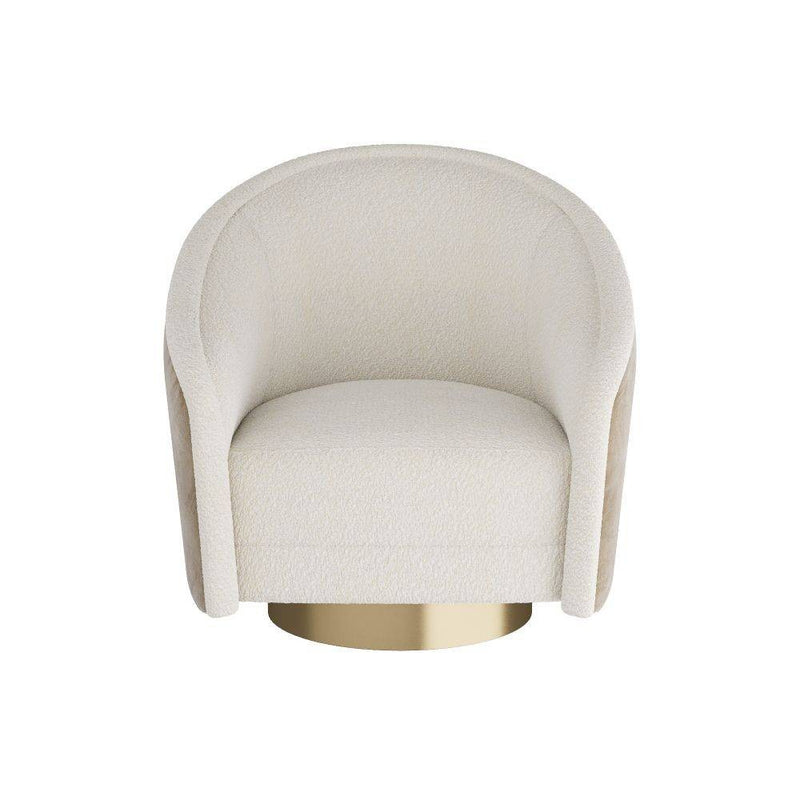 Arteriors FRU05 Chair, Cream Sherpa