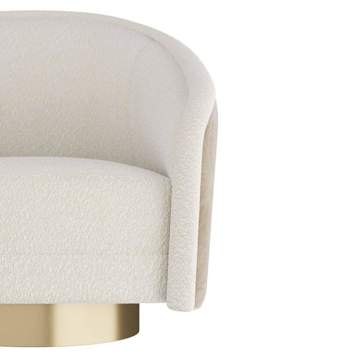 Arteriors FRU05 Chair, Cream Sherpa