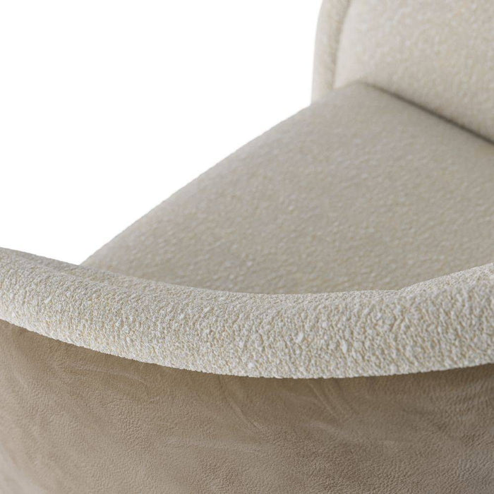 Arteriors FRU05 Chair, Cream Sherpa