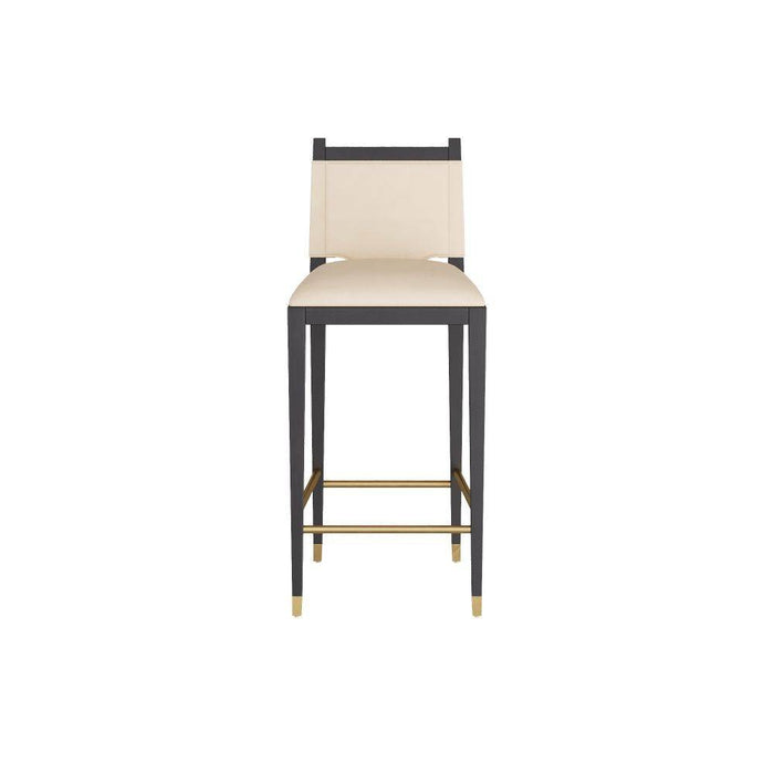 Arteriors FSI07 Bar Stool, Ivory Leather