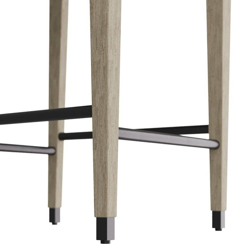 Arteriors FSI08 Bar Stool, Ebony Leather