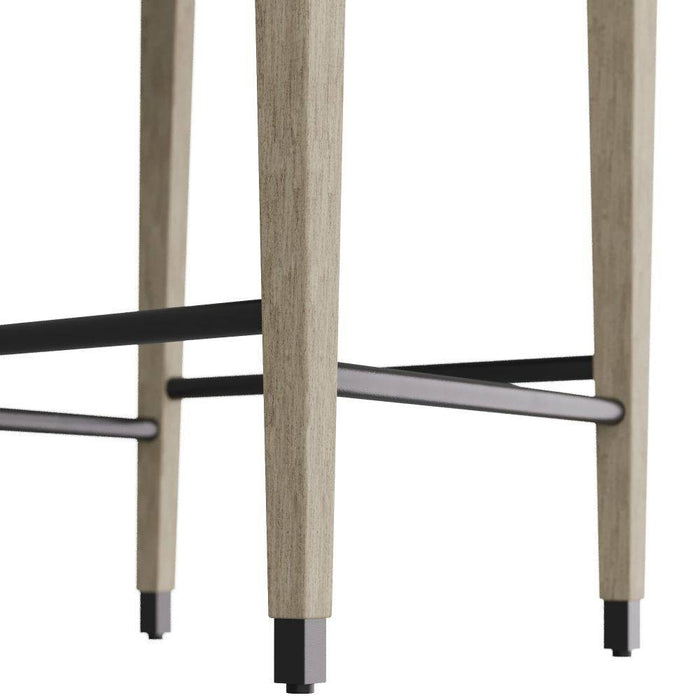 Arteriors FSI08 Bar Stool, Ebony Leather