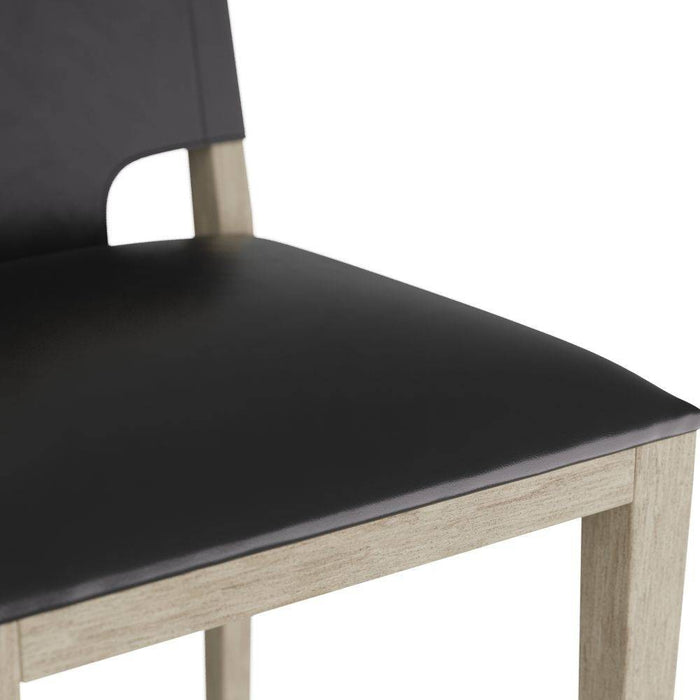 Arteriors FSI08 Bar Stool, Ebony Leather