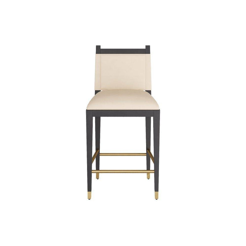Arteriors FSI09 Counter Stool, Ivory Leather