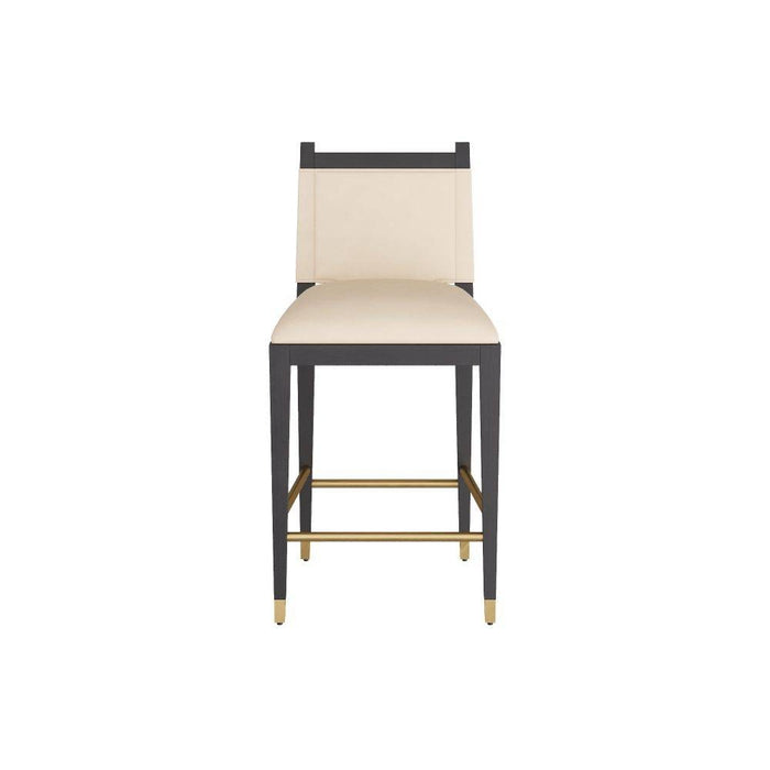 Arteriors FSI09 Counter Stool, Ivory Leather