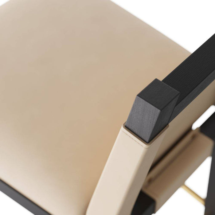 Arteriors FSI09 Counter Stool, Ivory Leather