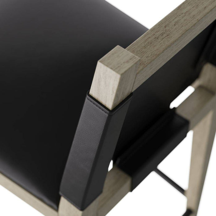 Arteriors FSI10 Counter Stool, Ebony Leather