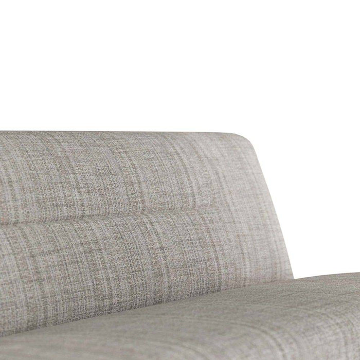 Arteriors FTU01 Settee, Platinum Tweed/Dark Walnut