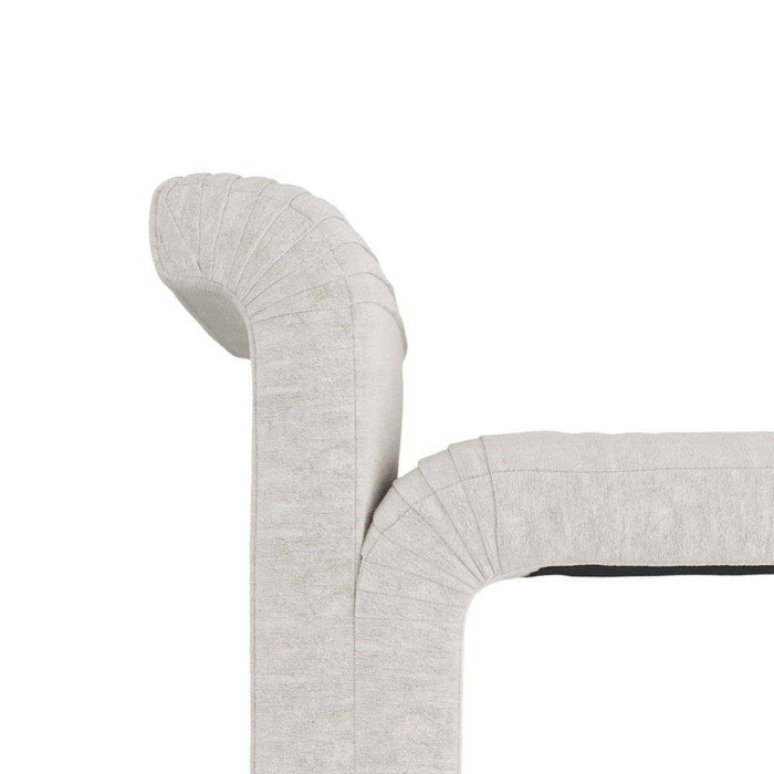 Arteriors FTU03 Chaise, Polar Boucle/Grey Ash