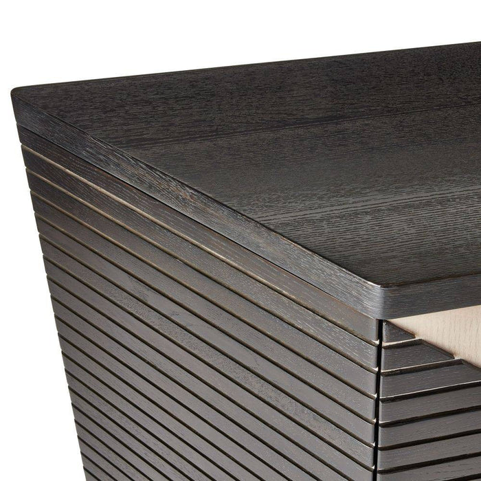 Arteriors FZS05 Credenza, Ebony Oak/Smoke Oak/Bronze