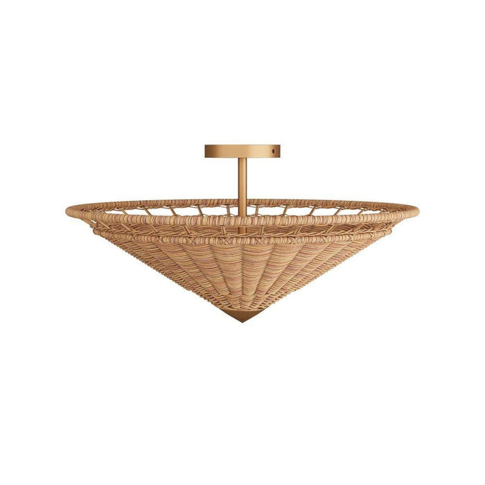 Arteriors GCDFS01 Flush Mount, Natural, Rattan