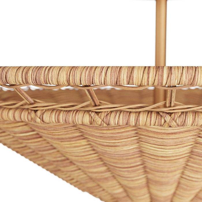 Arteriors GCDFS01 Flush Mount, Natural, Rattan