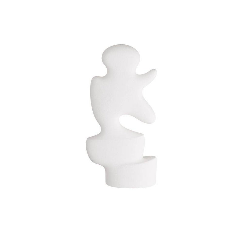 Arteriors GKATC03 Sculpture, White Plaster, Resin