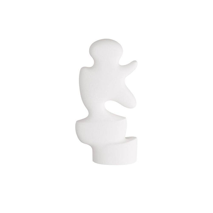 Arteriors GKATC03 Sculpture, White Plaster, Resin