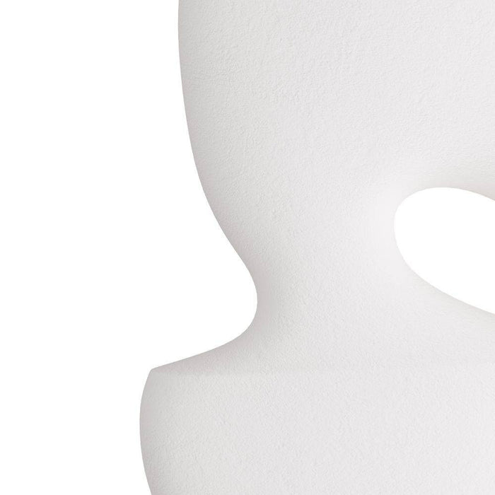 Arteriors GKATC03 Sculpture, White Plaster, Resin