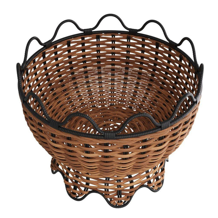 Arteriors GKATS01 Centerpiece, Natural & Black, Rattan