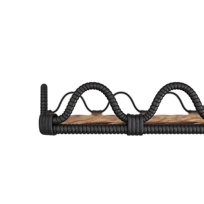 Arteriors GKAYS01 Tray, Natural & Black, Rattan