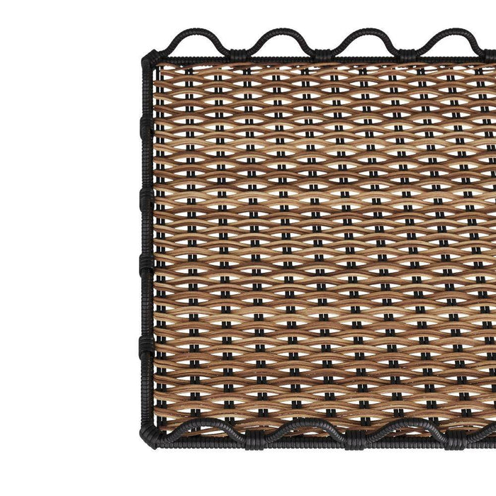 Arteriors GKAYS01 Tray, Natural & Black, Rattan