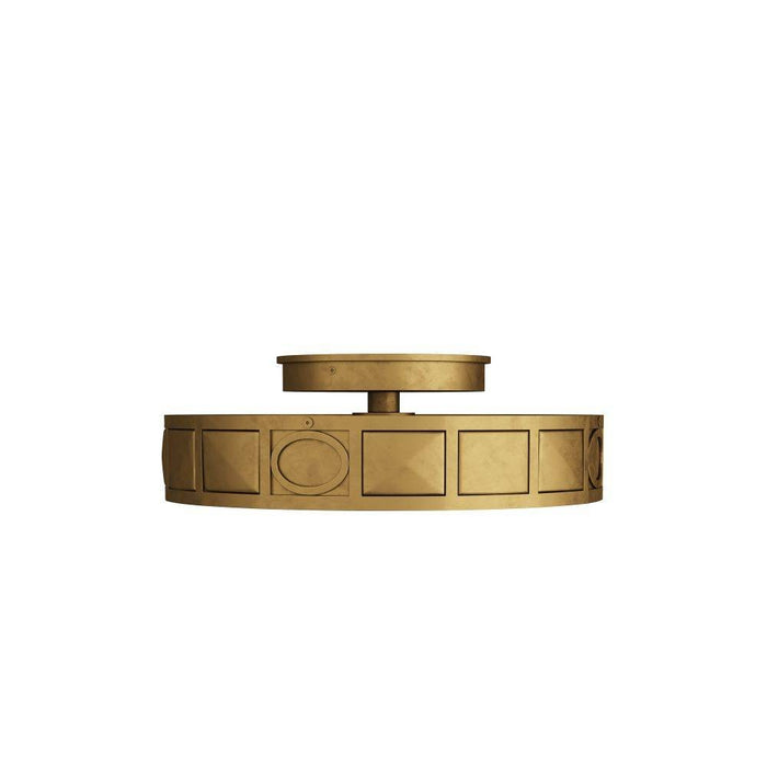 Arteriors GKDFC02 Flush Mount, Antique Brass