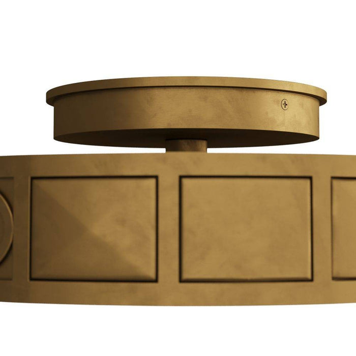Arteriors GKDFC02 Flush Mount, Antique Brass