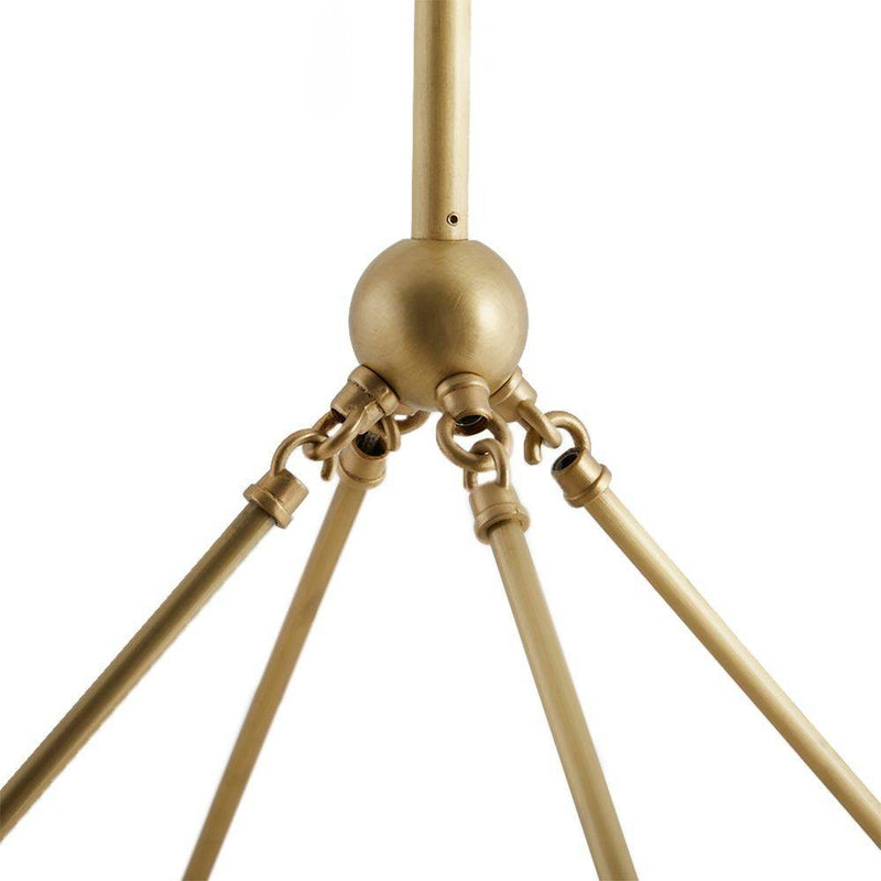 Arteriors GKDLC01 Chandelier, Antique Brass