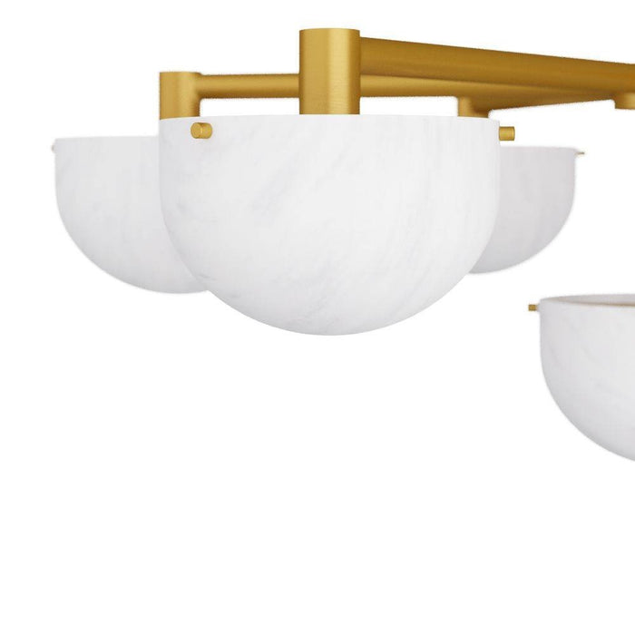 Arteriors GKDMC01 Chandelier, Antique Brass