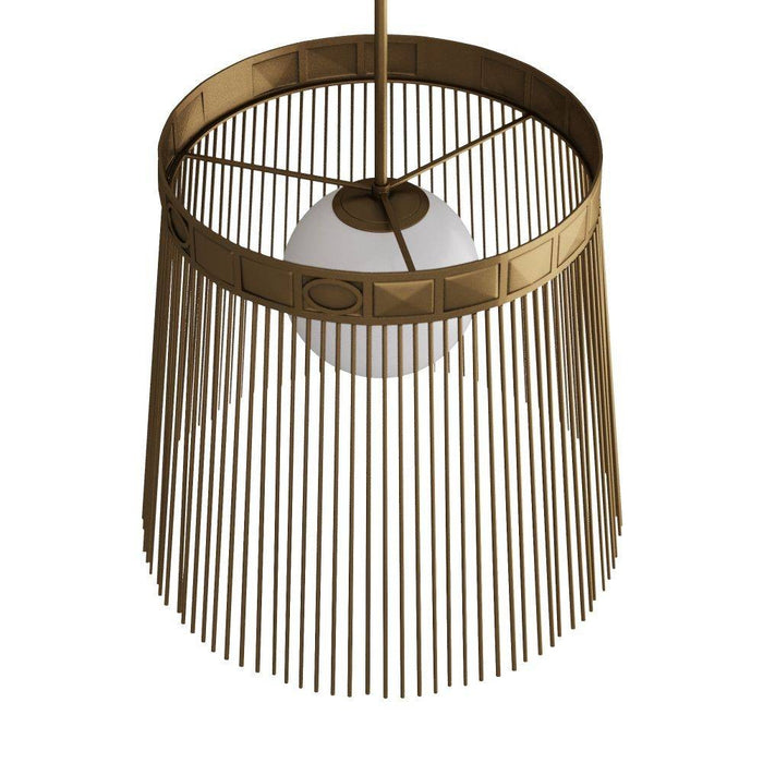Arteriors GKDSC01 Pendant, Antique Brass