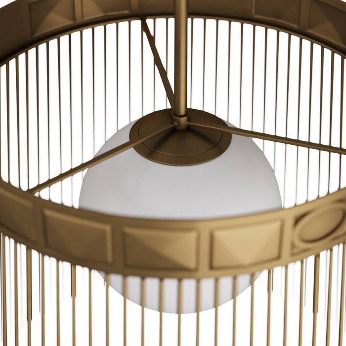 Arteriors GKDSC01 Pendant, Antique Brass