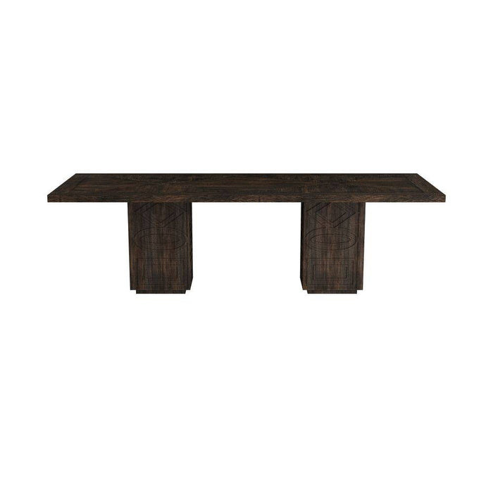 Arteriors GKFDI01 Dining Table, Burnt, Mango Wood