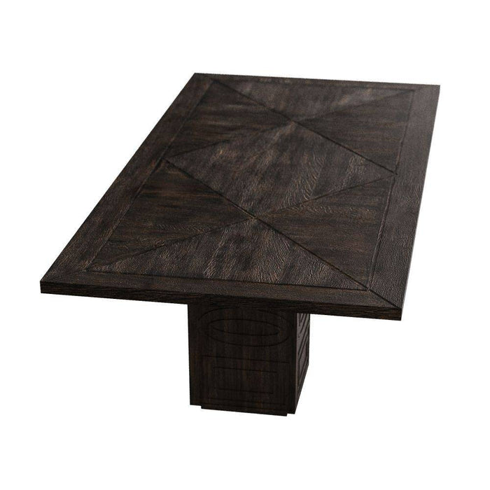 Arteriors GKFDI01 Dining Table, Burnt, Mango Wood