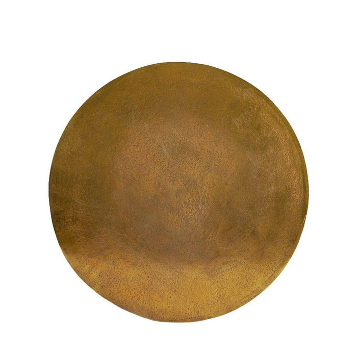 Arteriors GKFEI01 End Table, Antique Brass