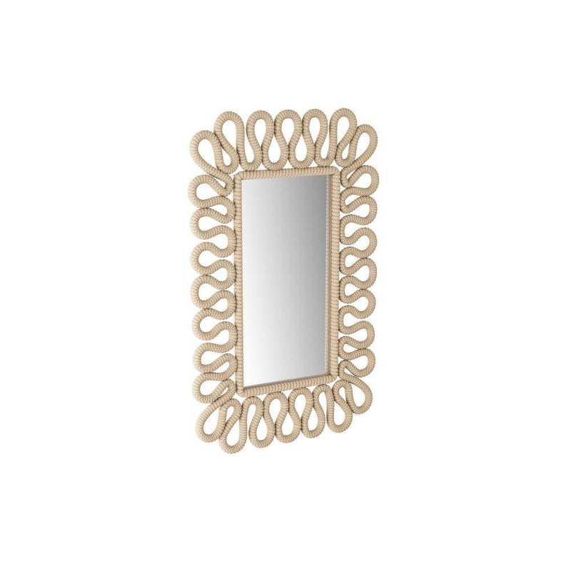 Arteriors GKWMS01 Mirror, Ivory, Cotton Rope