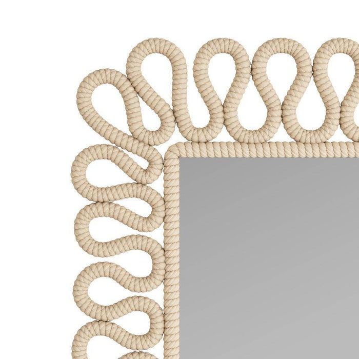 Arteriors GKWMS01 Mirror, Ivory, Cotton Rope