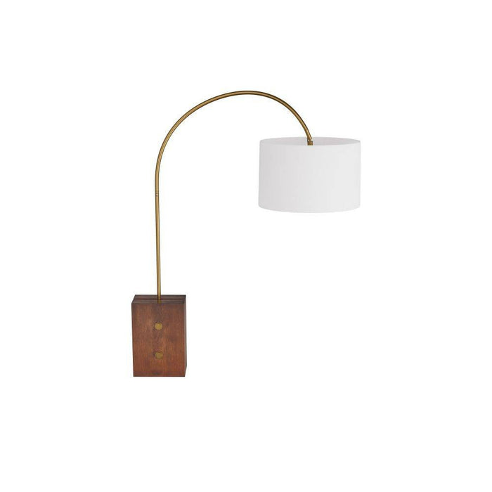 Arteriors PFC13-SH034 Floor Lamp, Antique Brass