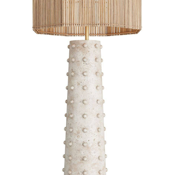 Arteriors PFS02 Floor Lamp, Mactan Stone, Resin