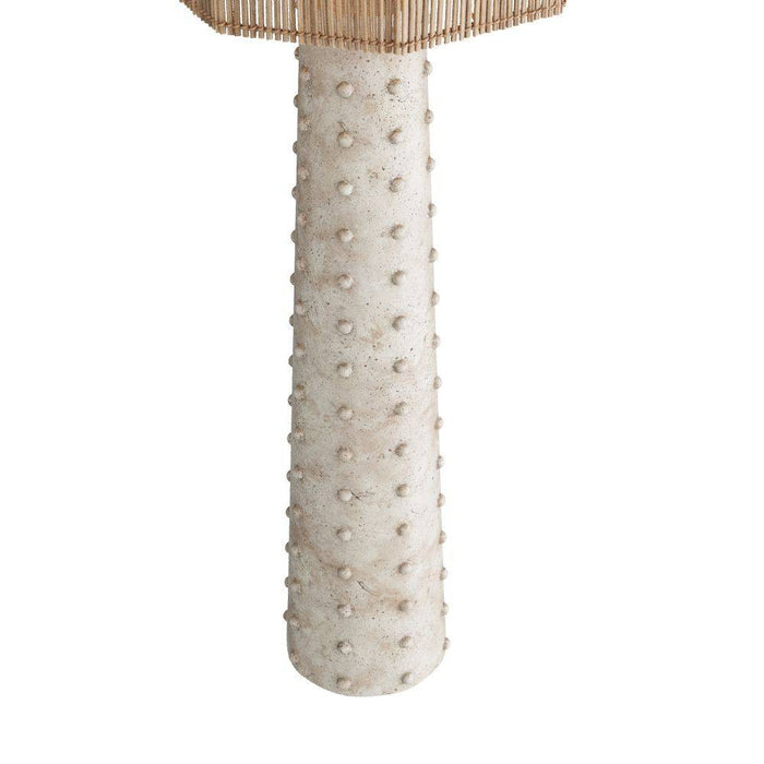 Arteriors PFS02 Floor Lamp, Mactan Stone, Resin