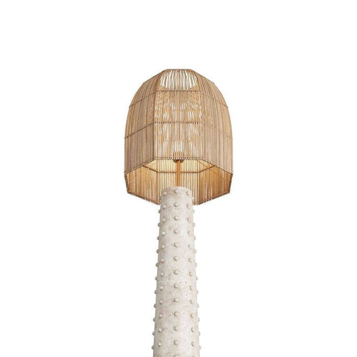 Arteriors PFS02 Floor Lamp, Mactan Stone, Resin