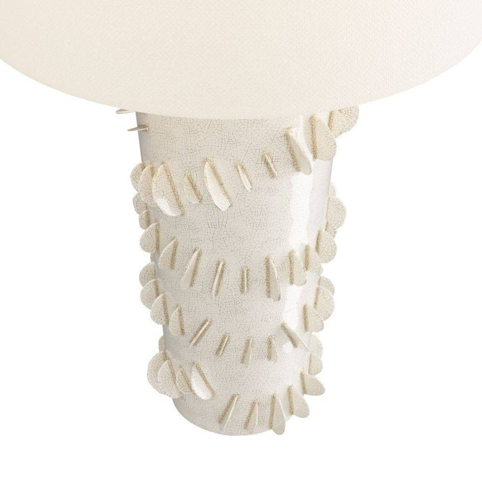 Arteriors PTC11-SH021 Table Lamp, Ivory Crackle, Ceramic