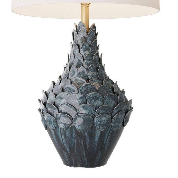 Arteriors PTC12-690 Table Lamp, Ocean Reactive, Ceramic