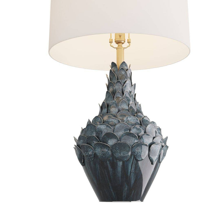 Arteriors PTC12-690 Table Lamp, Ocean Reactive, Ceramic