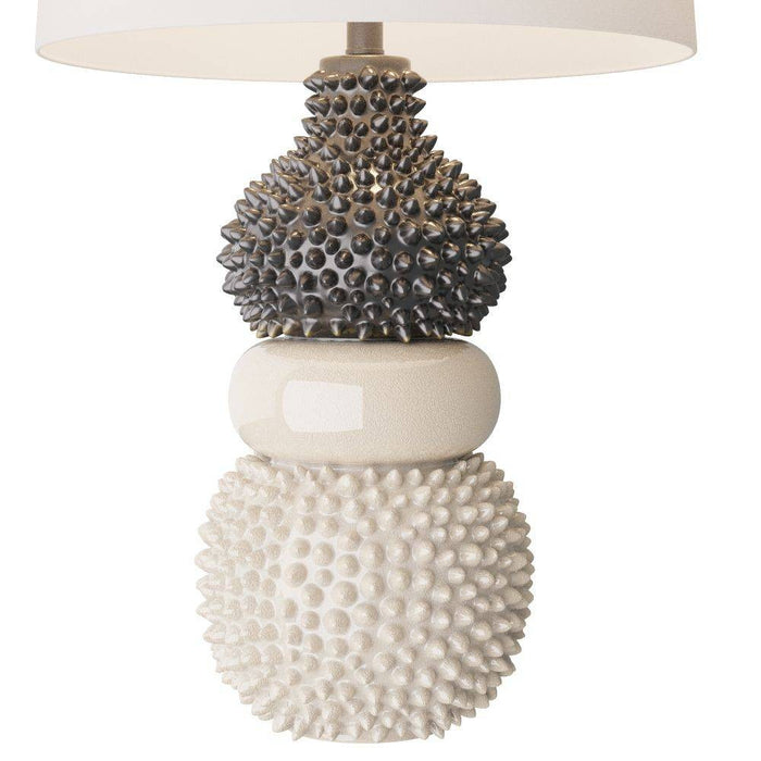 Arteriors PTC13-SH024 Table Lamp, Ivory Crackle. Ceramic