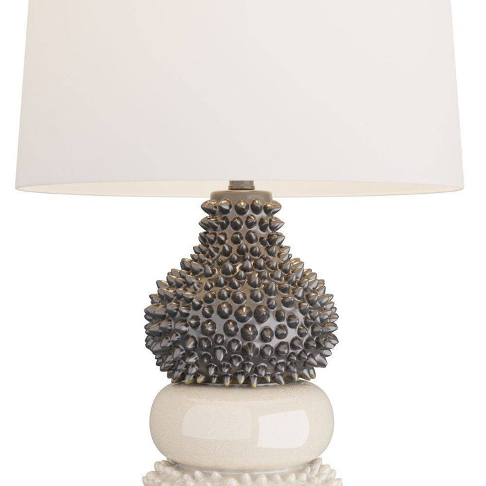 Arteriors PTC13-SH024 Table Lamp, Ivory Crackle. Ceramic