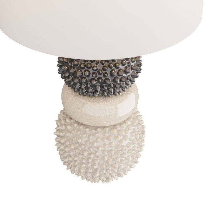 Arteriors PTC13-SH024 Table Lamp, Ivory Crackle. Ceramic