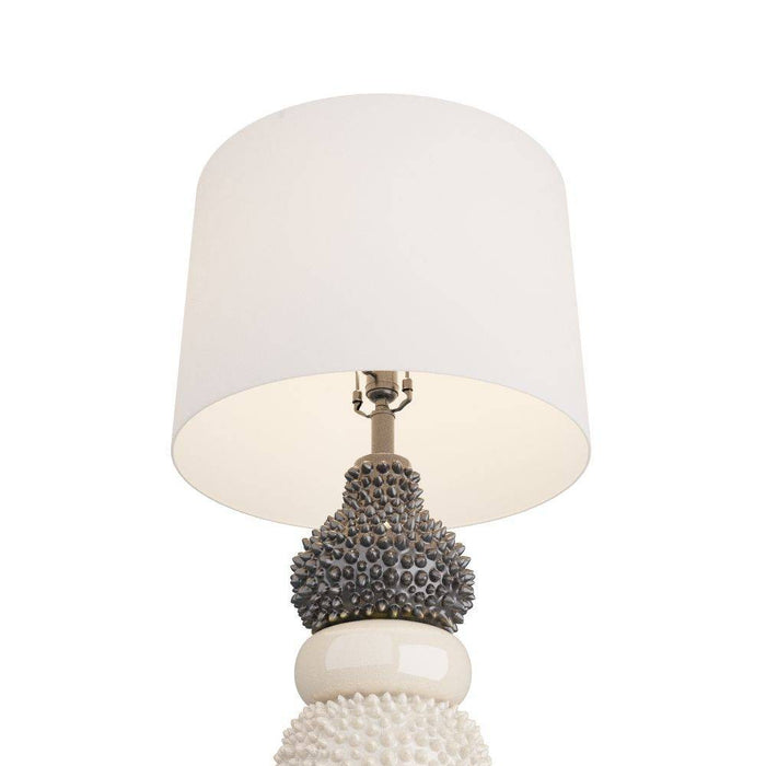 Arteriors PTC13-SH024 Table Lamp, Ivory Crackle. Ceramic