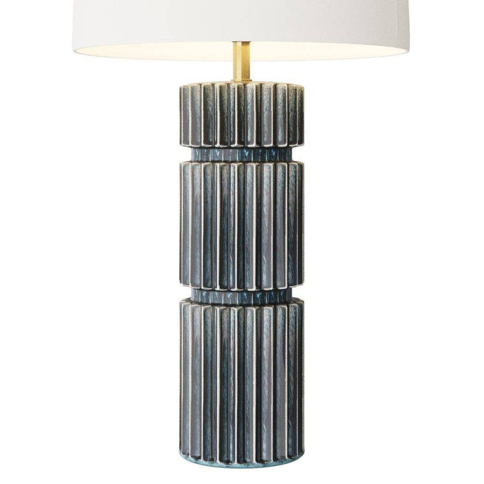 Arteriors PTC14-SH018 Table Lamp, Ocean Reactive, Ceramic
