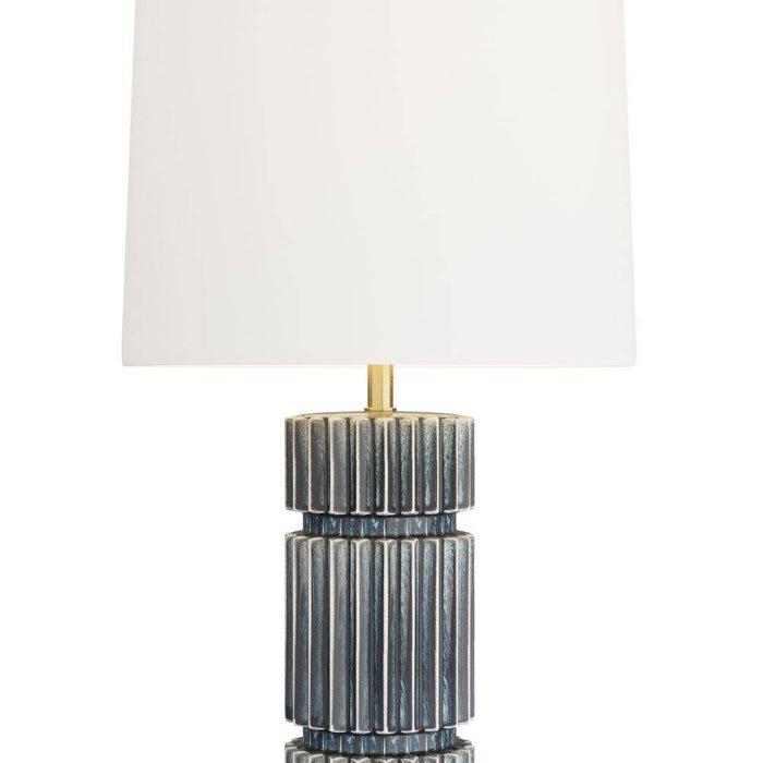 Arteriors PTC14-SH018 Table Lamp, Ocean Reactive, Ceramic