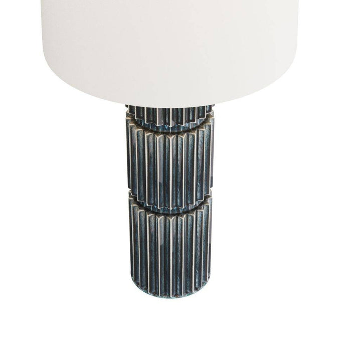 Arteriors PTC14-SH018 Table Lamp, Ocean Reactive, Ceramic