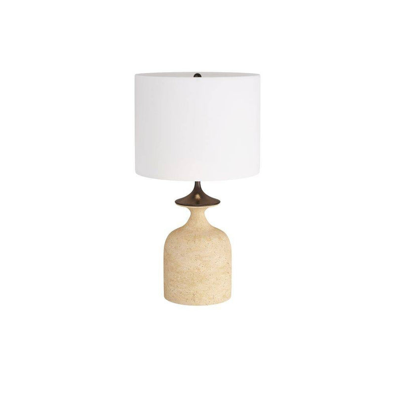 Arteriors PTC15-SH027 Table Lamp, Sand, Faux Travertine